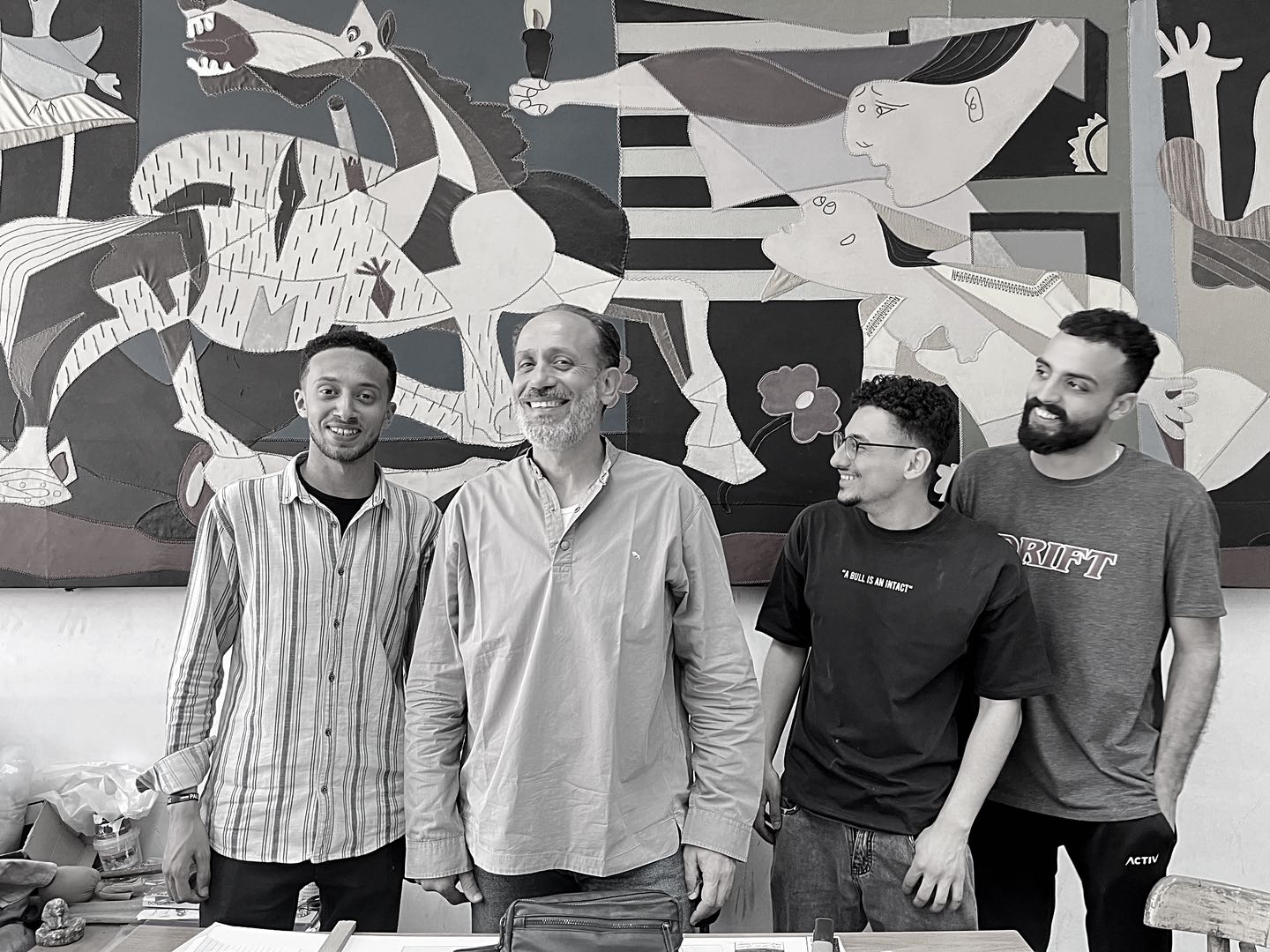 Youssef Ezz El-Din in his studio